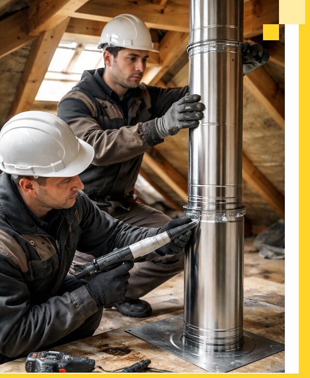 Монтаж дымоходов для каминов в Мончегорске с гарантией качества