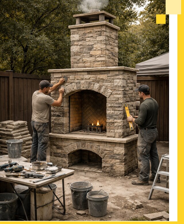 Проектирование и установка уличных каминов в Мончегорске