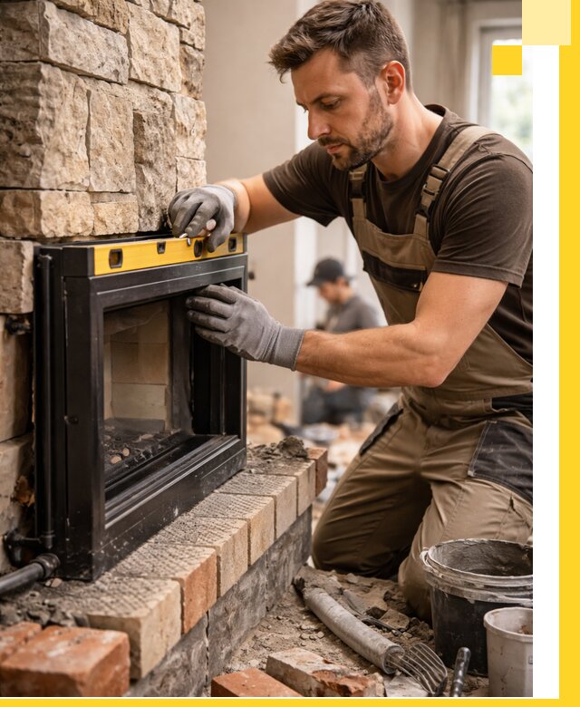 Дровяные камины под ключ в Мончегорске: монтаж, обустройство