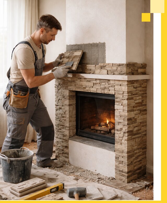 Изготовление и монтаж каминов для дома под ключ в Мончегорске