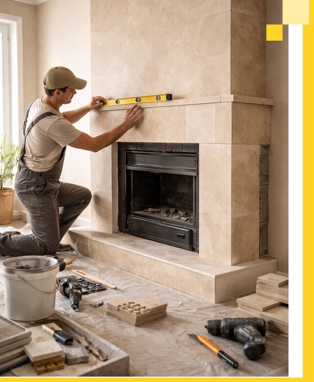 Установка и монтаж каминов в частном доме под ключ в Мончегорске