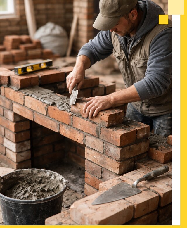 Кладка каминов под ключ в Мончегорске профессиональная отделка и монтаж