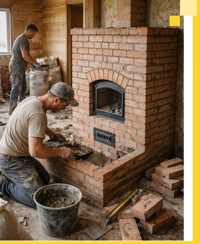 Профессиональное строительство печей в Мончегорске под ключ