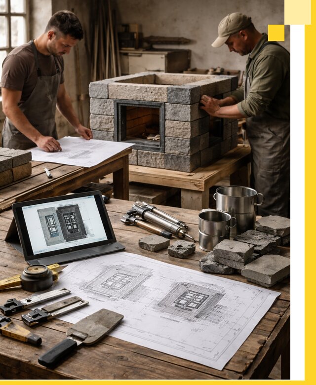 Разработка проектов печей с согласованием и монтажом в Мончегорске