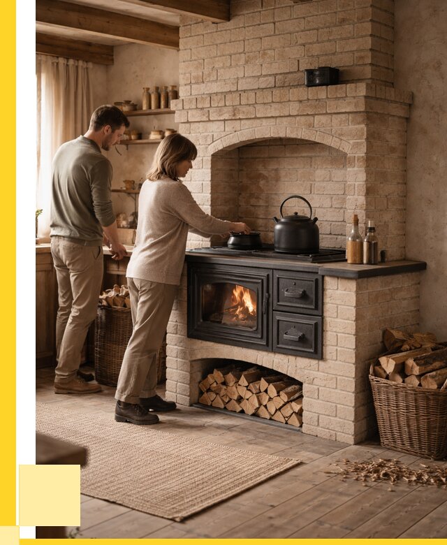 Печи с плитой в Мончегорске от 45450 р. | ЭриданМнч — кирпичная печь