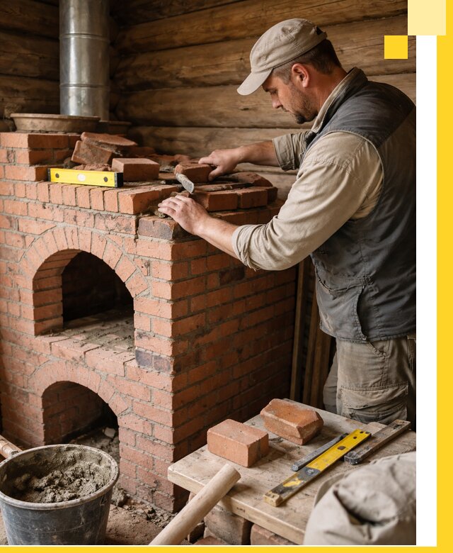 Изготовление и установка русских печей в Мончегорске под ключ