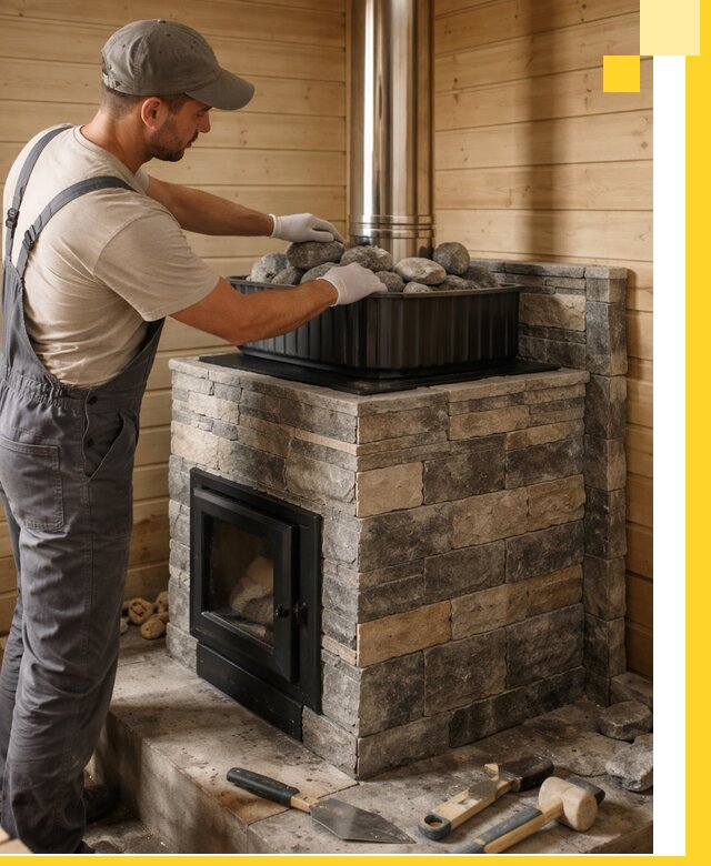 Печи для парной в Мончегорске, производство, монтаж и обслуживание