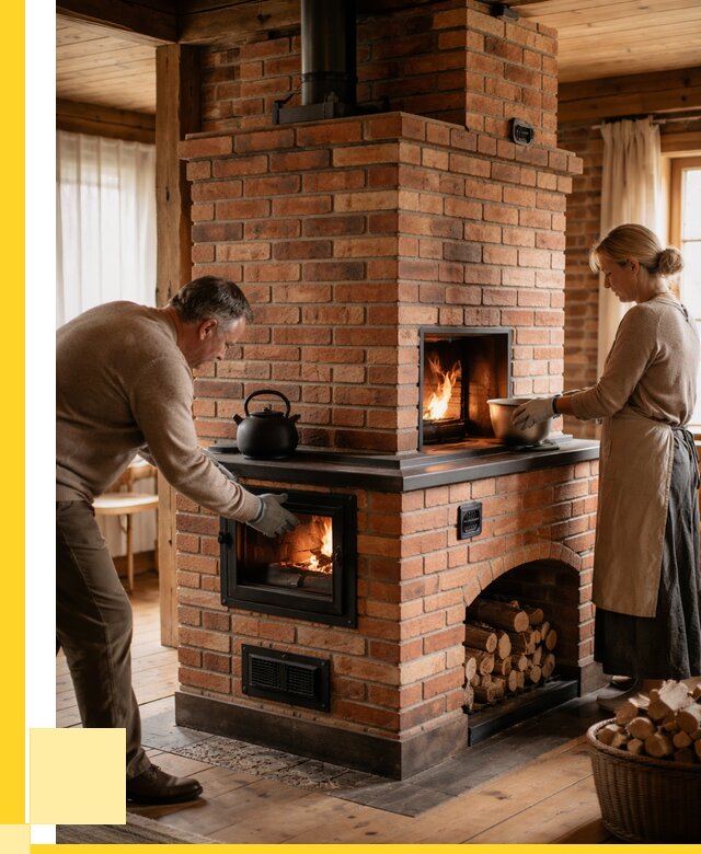 Печи для загородного дома под ключ в Мончегорске от 80800 р. | ЭриданМнч