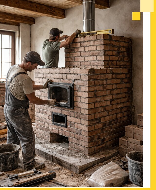 Печи для загородного дома под ключ в Мончегорске — монтаж и сервис