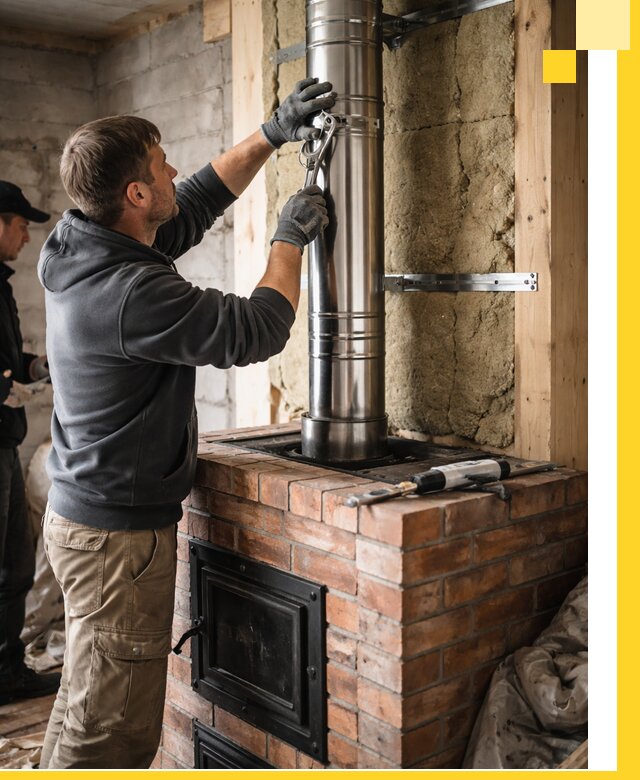 Изготовление и монтаж печей и дымоходов под ключ в Мончегорске