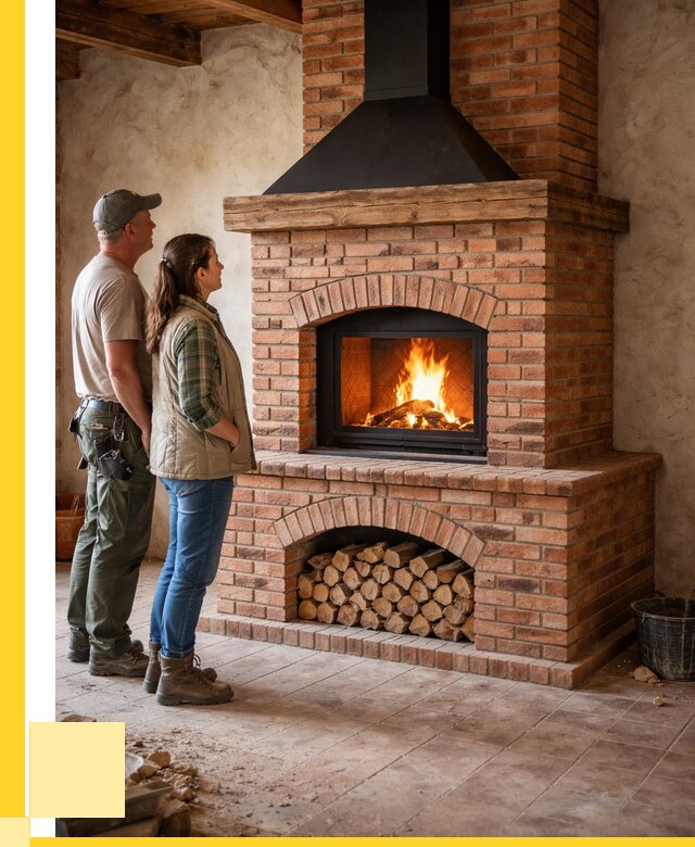 Печи камины из кирпича в Мончегорске от 121200 р. | ЭриданМнч