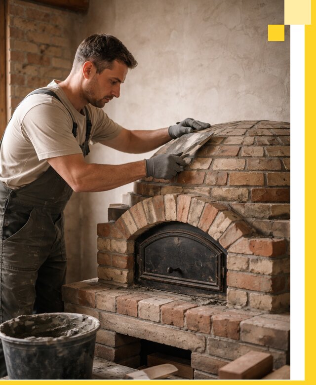 Изготовление и монтаж помпейских печей на заказ в Мончегорске