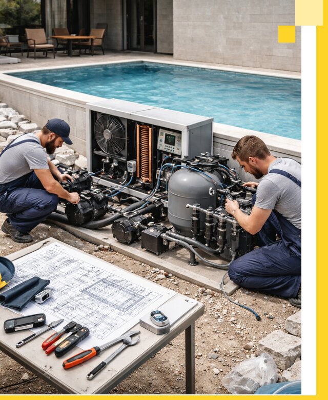 Проектирование и монтаж бассейнов с подогревом в Мончегорске