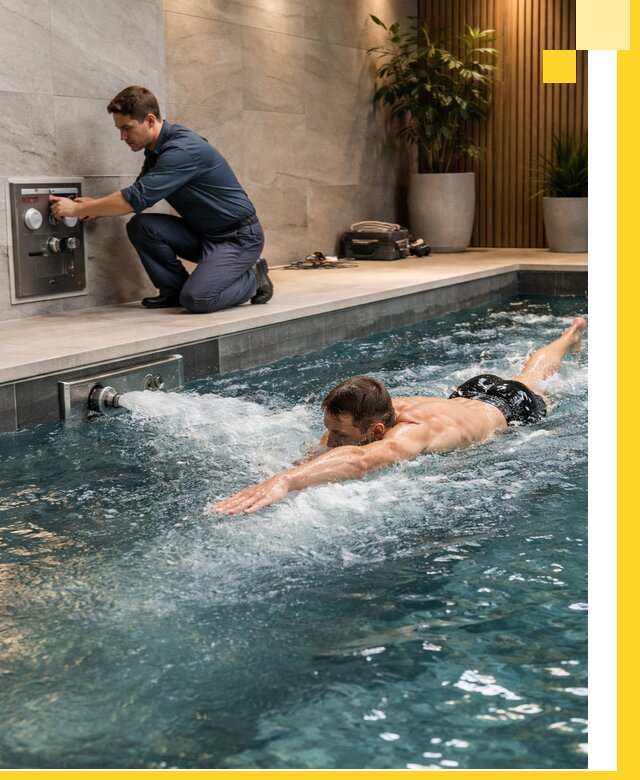 Проектирование и монтаж бассейнов с противотоком в Мончегорске