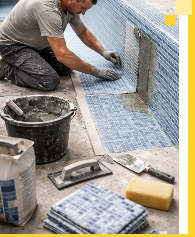 Укладка и ремонт мозаики для бассейнов под ключ в Мончегорске