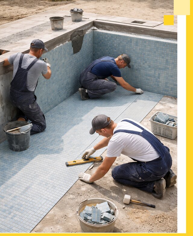 Укладка и установка плитки для бассейнов под ключ в Мончегорске