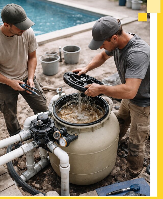 Установка и обслуживание песочных фильтров для бассейнов в Мончегорске