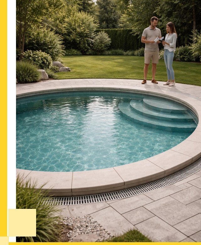 Круглые каркасные бассейны купить в Мончегорске от 252500 р. | ЭриданМнч