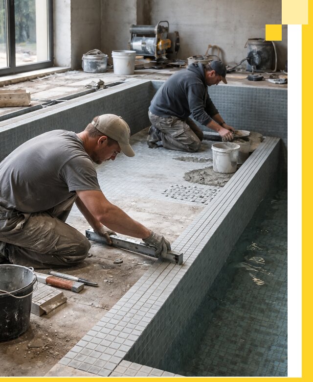 Строительство бассейна в частном доме в Мончегорске под ключ