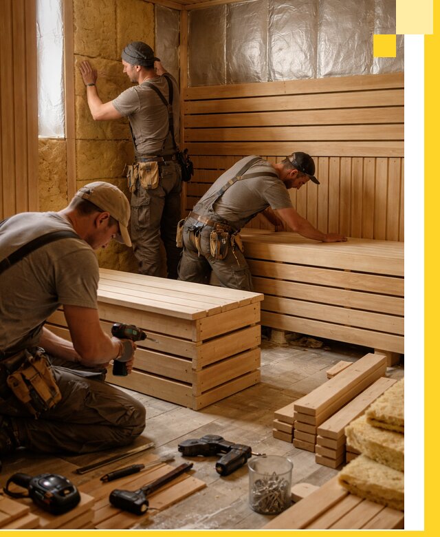 Профессиональное строительство саун под ключ в Мончегорске