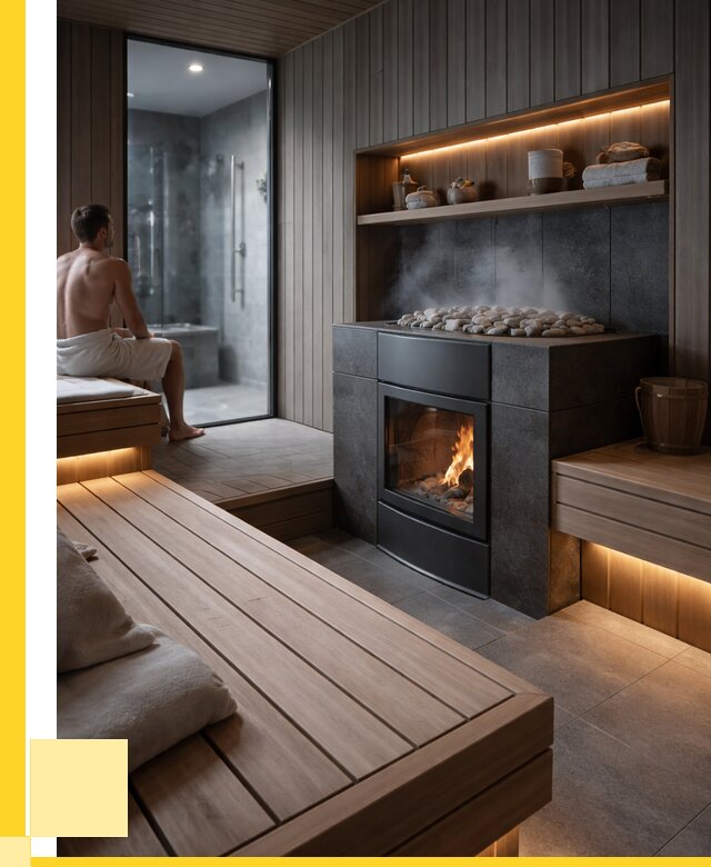 Проект сауны в частном доме в Мончегорске от 35350 р. | ЭриданМнч