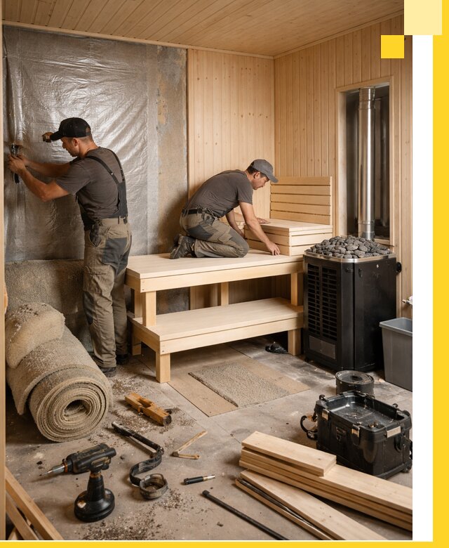 Проекты саун под ключ в Мончегорске дизайн и строительство