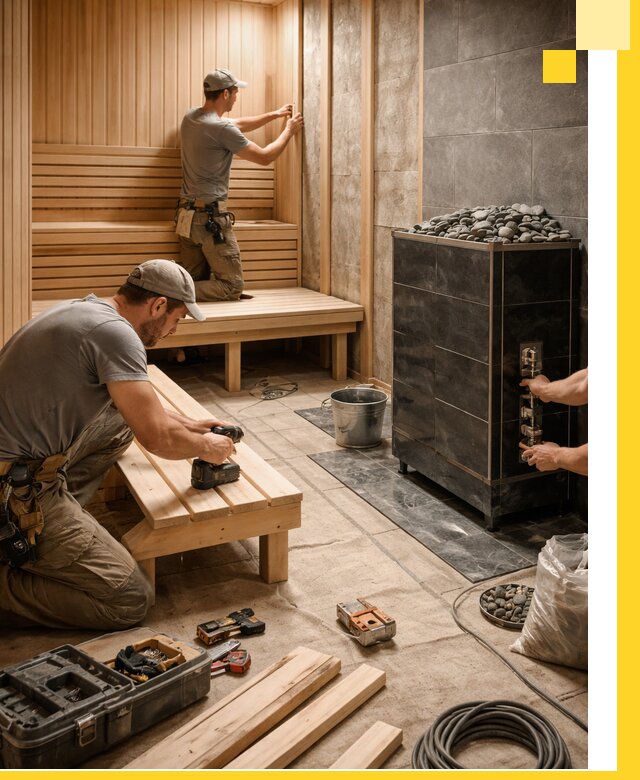 Дизайн и строительство интерьерных саун под ключ в Мончегорске