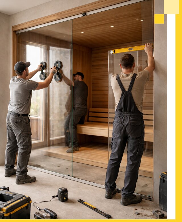 Производство и монтаж стеклянных саун под ключ в Мончегорске