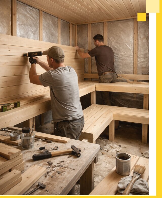 Профессиональная отделка бань и саун под ключ в Мончегорске