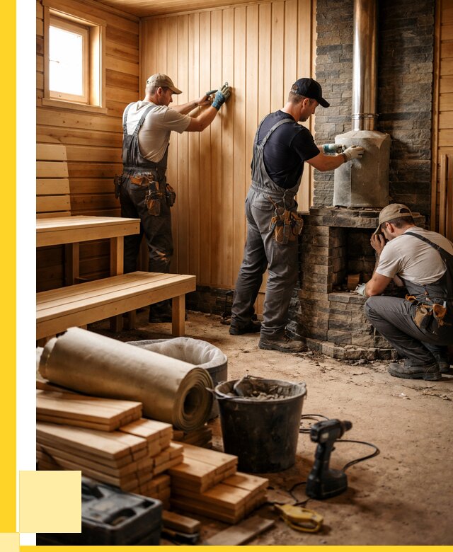 Ремонт бань под ключ в Мончегорске от 45450 р. | ЭриданМнч