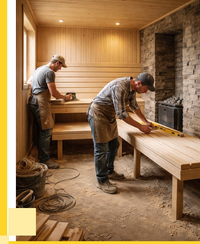 Отделка бани в Мончегорске: внутренняя отделка от 3030 р. | ЭриданМнч