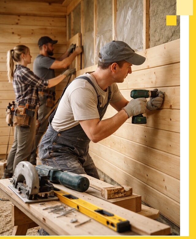 Обшивка бань под ключ в Мончегорске: отделка стен и потолков