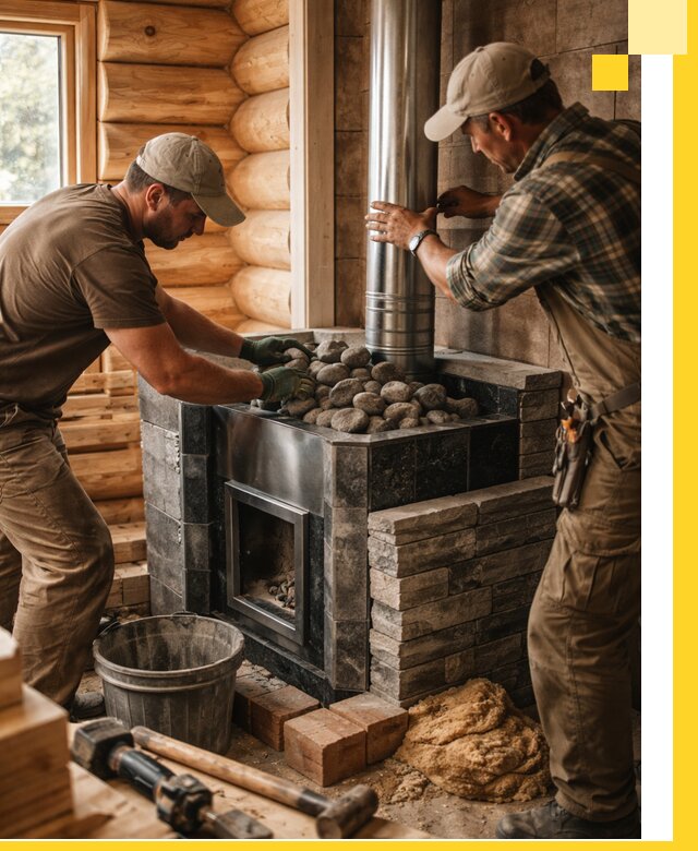 Строительство и отделка русских бань под ключ в Мончегорске