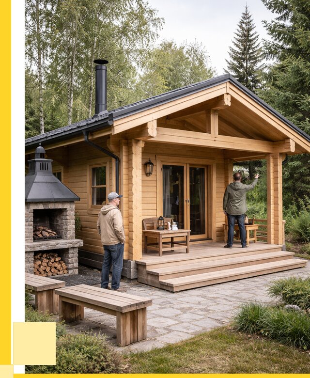 Деревянные бани под ключ в Мончегорске от 454500 р. | ЭриданМнч