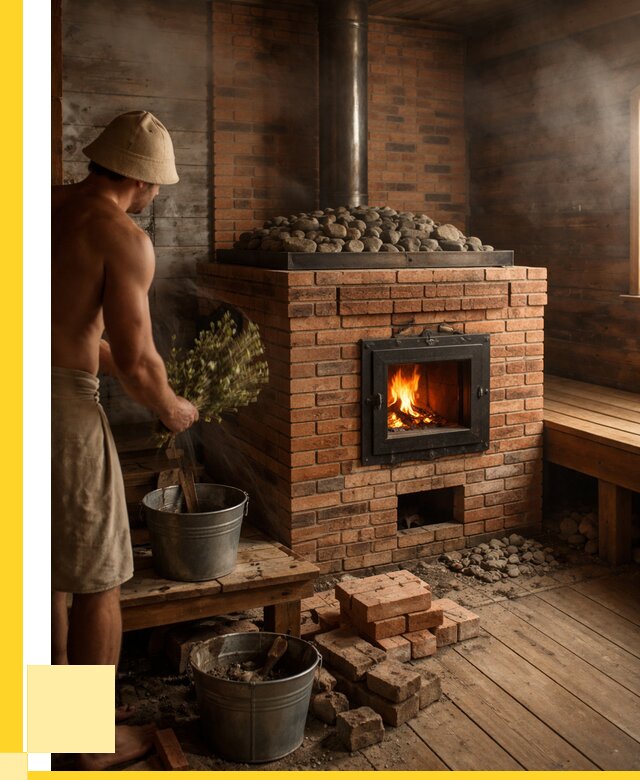 Кирпичные банные печи в Мончегорске от 90900 р. | ЭриданМнч