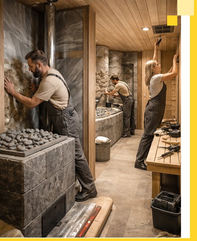 Строительство бань и SPA процедур в Мончегорске под ключ и отделкой