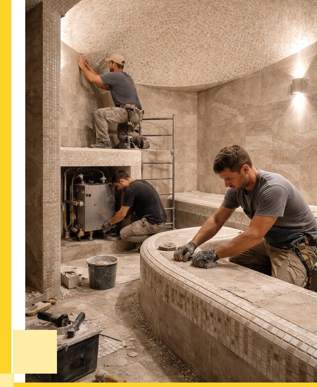 Монтаж хамамов под ключ в Мончегорске от 252500 р. ЭриданМнч