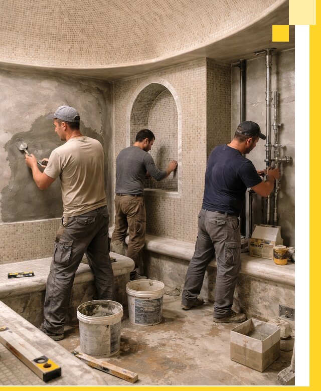 Профессиональный монтаж хамамов под ключ в Мончегорске с гарантией