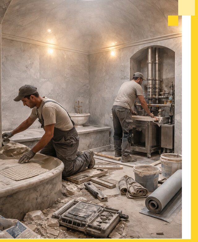 Строительство турецких бань хаммам под ключ в Мончегорске