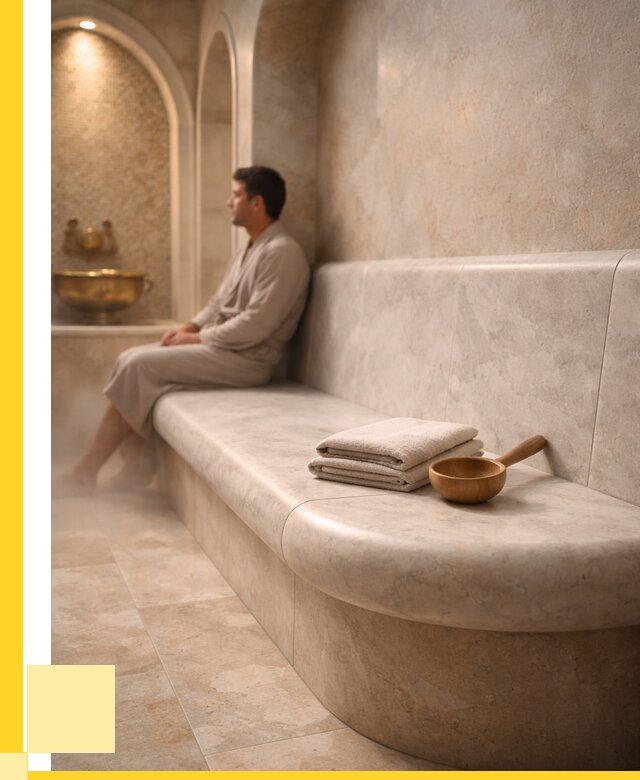 Сиденья для хамама в Мончегорске под ключ от 12120 р. | ЭриданМнч