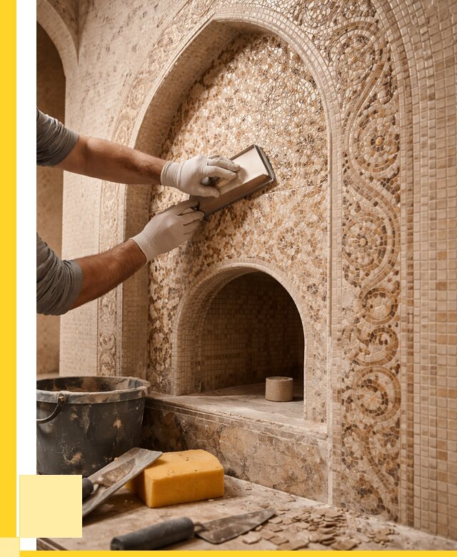 Мозаика для хамама в Мончегорске под ключ от 5050 р. | ЭриданМнч