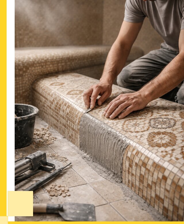 Плитка для хамама под ключ в Мончегорске от 3535 р. | ЭриданМнч