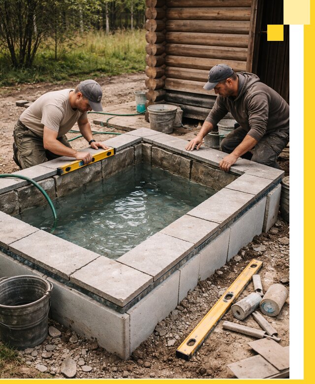 Изготовление и установка холодных купелей под ключ в Мончегорске